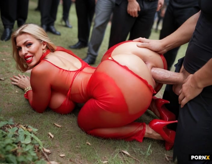Milf’s ass bounces as she has rough doggystyle sex