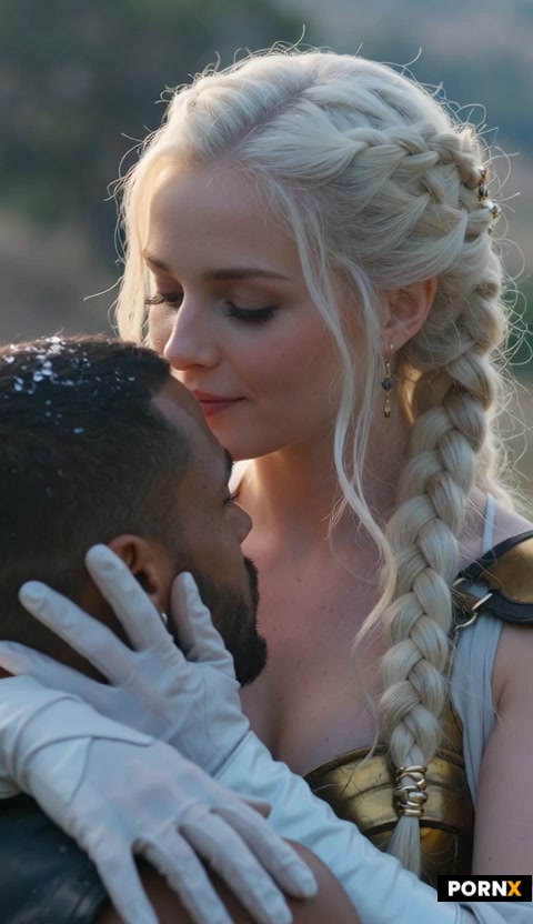 Triss and Yennefer kissing