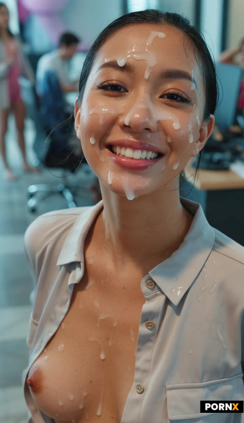 Thick Cum on face