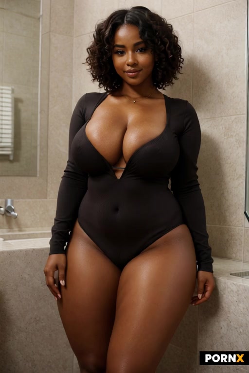 She quickly in a second removes her whole dress to reveal her naked body while smiling seductively